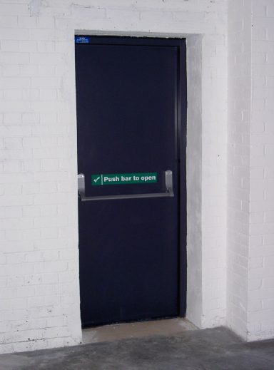 Royal Blue steel door