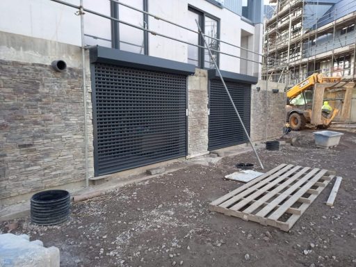 Punched security shutters
