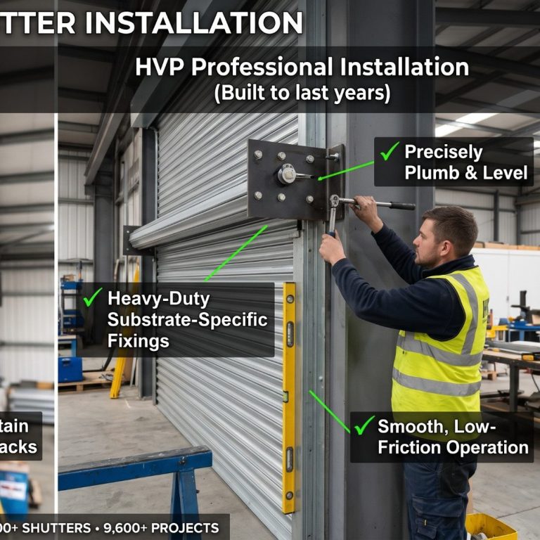 Steel Roller Shutters with Wicket Door