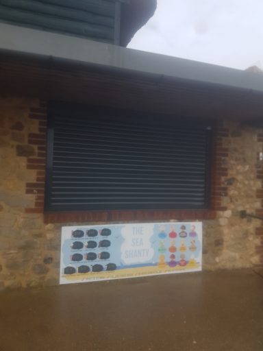 Service hatch shutter