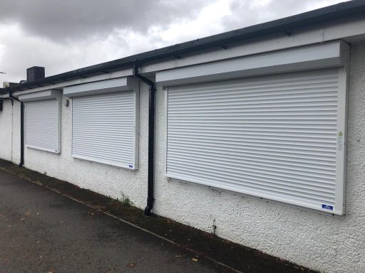 Community centre roller shutters