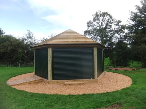 Band stand roller shutters