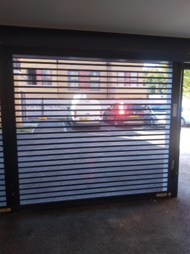 Perforated security shutter