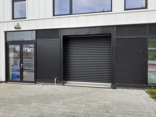 Shop front roller shutters