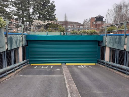 Car park roller shutters